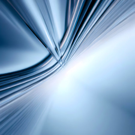 Wide angle abstract background view of steel light blue high risの素材