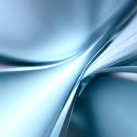 Wide angle abstract background view of steel light blue high risの素材
