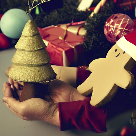 Christmas New Year Colorful Decoration Conceptの素材