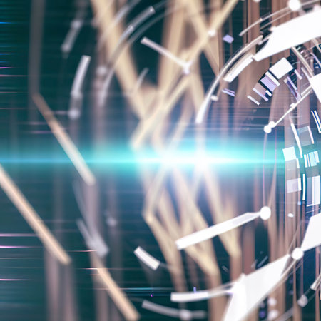 Ultra futurist tech abstract background.の素材