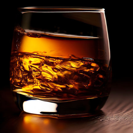 Whiskey made from malt and barley and produced in Scotland that this is the Scotch Whiskey which is the most popular whiskey drinkの素材