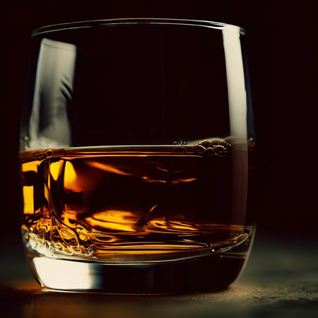 Whiskey made from malt and barley and produced in Scotland that this is the Scotch Whiskey which is the most popular whiskey drinkの素材