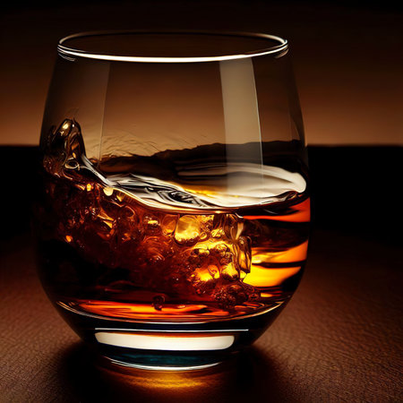 Whiskey made from malt and barley and produced in Scotland that this is the Scotch Whiskey which is the most popular whiskey drinkの素材