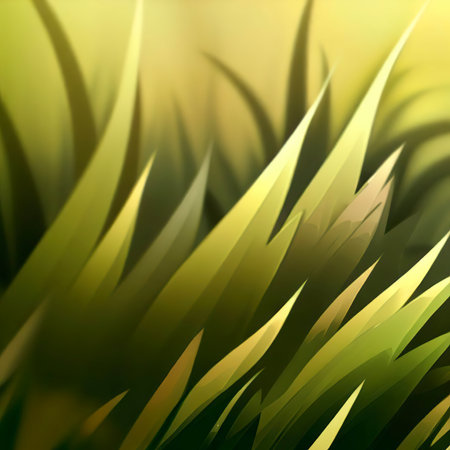 close-up of grass, in a summer landscape,background, pattern, illustration, background for game landscapesの素材