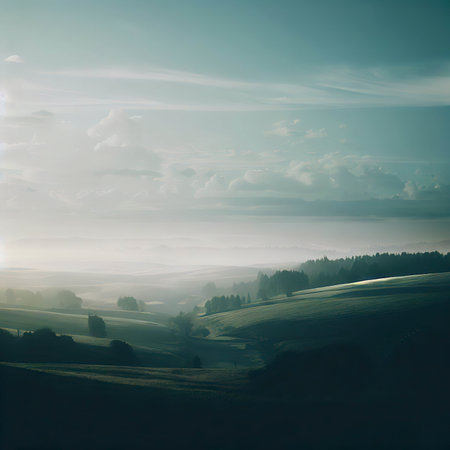 Beautiful shot of landscapes in the daytimeの素材