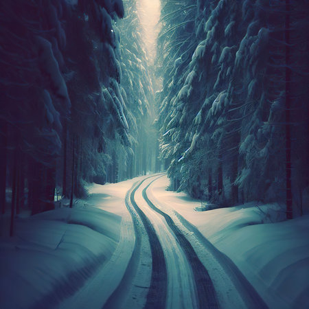 Forest ski-trackの素材
