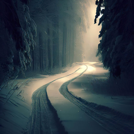 Forest ski-trackの素材