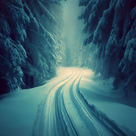 Forest ski-trackの素材
