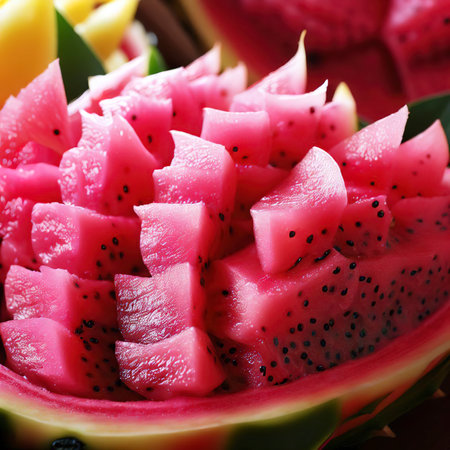 dragonfruit melon dessertの素材
