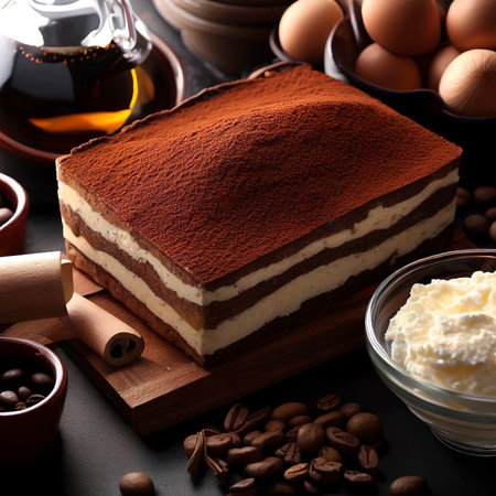 Tiramisu cake ingredientsの素材