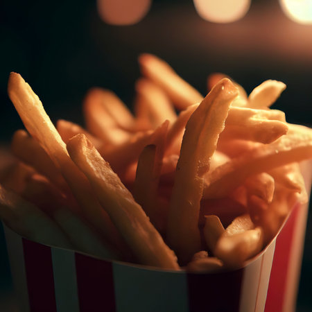 French fry cinematic foodの素材