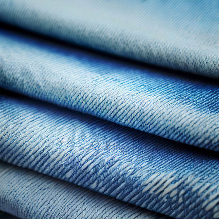 Pap closeup stack blue jeans striped pattern product mill small medium large elements summer lightの素材