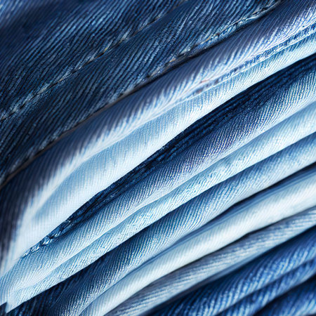 Pap closeup stack blue jeans striped pattern product mill small medium large elements summer lightの素材