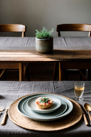 Spring table settingの素材