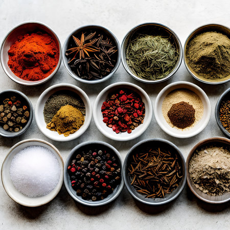 Spices and herbsの素材