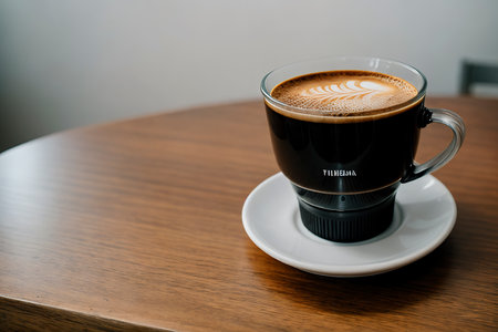 Tablet and hot coffeeの素材