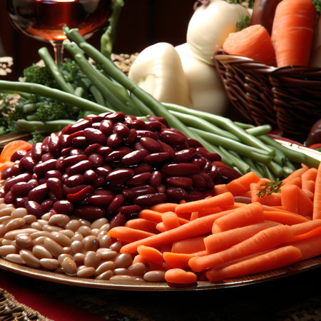 Italian foiolo with beans and carrotsの素材