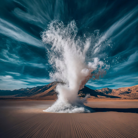 White powder explosion cloudsfreezeの素材