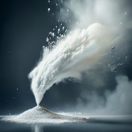 White powder explosion cloudsfreezeの素材