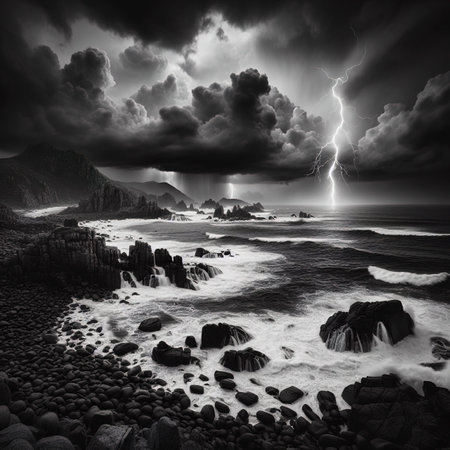 a stormy dayの素材