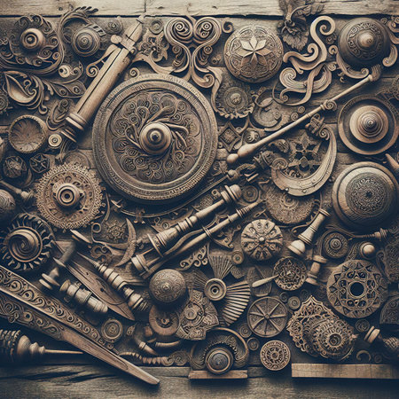 Old wood textures for background - vintage filter effectの素材