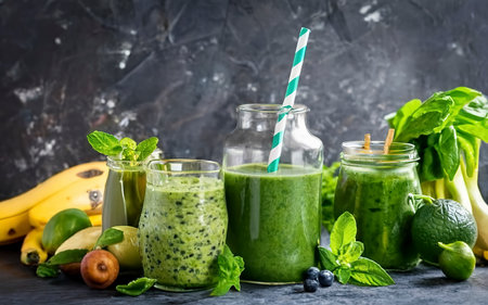 Detox green smoothies conceptの素材