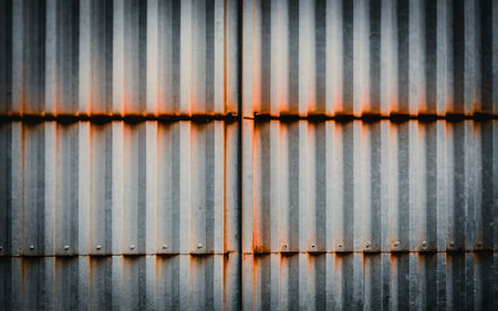 Abstract Background with Grunge Metal Wallの素材