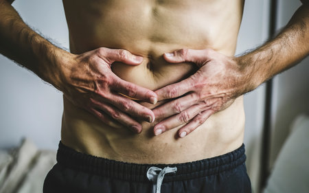 Body parts of a young manの素材