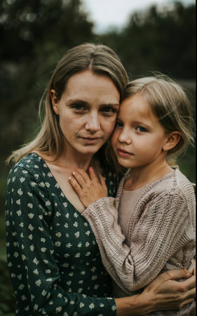 Medium shot mother and child portraitの素材
