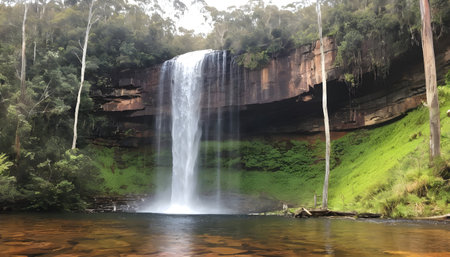Russell Falls in Tasmania, Australiaの素材