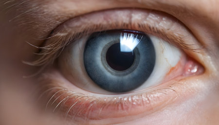 Contact lenses. Case close-up. Lenses are near. Poor vision, eye problemsの素材