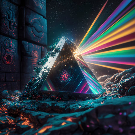 light prism beams dark stoneの素材
