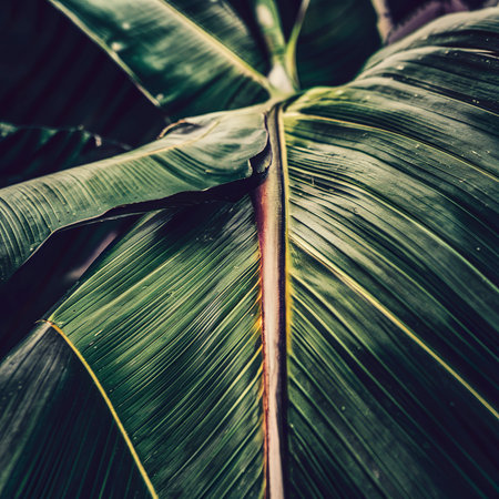 Large banana leafの素材