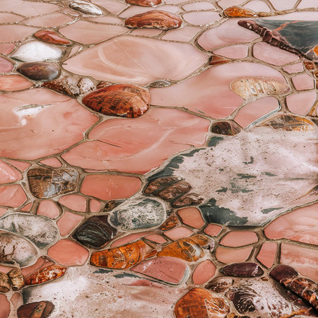 Pinkish brown stone textured backgroundの素材