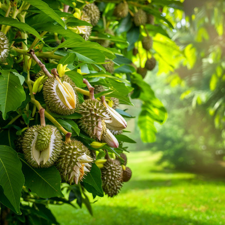 flowers durian in the gardenの素材