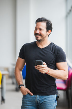 man standing smiling