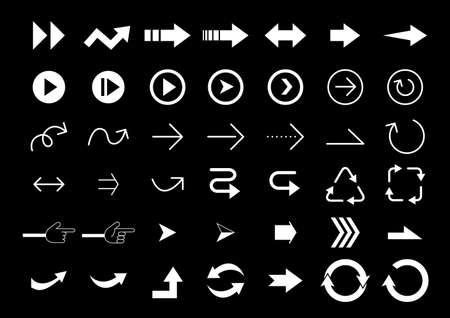 Set of various arrow illustration materialsのイラスト素材