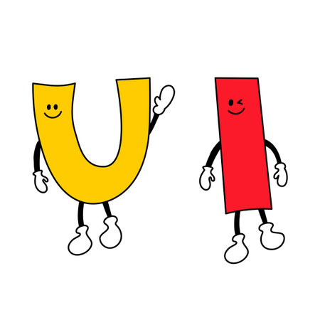 A unique character illustration that personifies the UIのイラスト素材