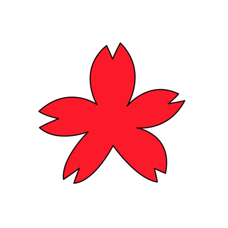 Hand-drawn rough illustration of cherry blossomsのイラスト素材