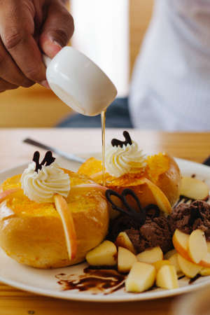 honey toastの写真素材