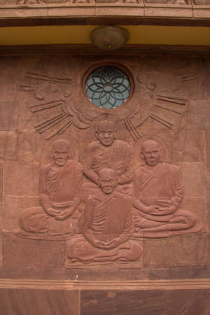 temple wallの写真素材