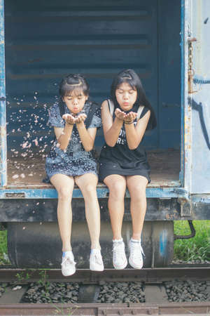 Two female friends