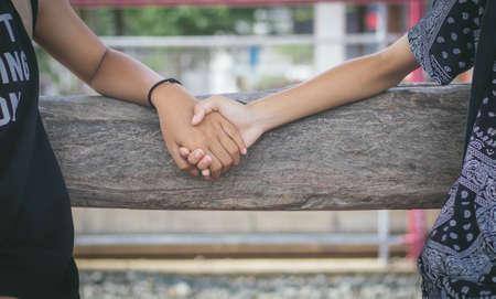 Two female friendsの写真素材