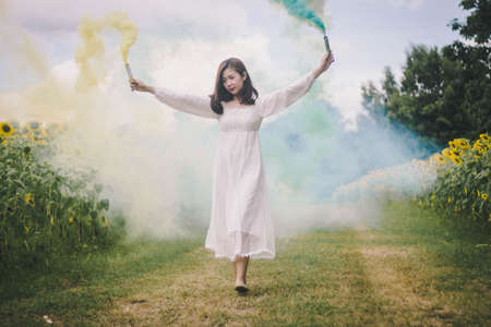 girl in natureの写真素材