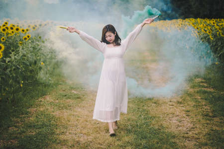 girl in natureの写真素材