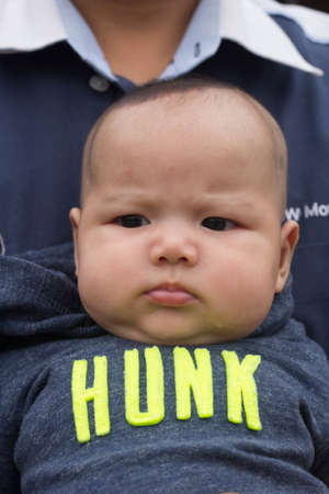 Portrait of a cute young baby