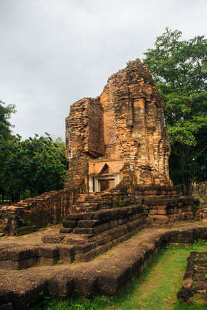 Si Thep Historical Park at thailandの写真素材