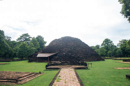 Si Thep Historical Park at thailandの写真素材