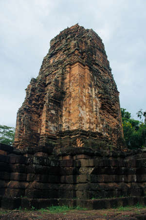 Si Thep Historical Park at thailandの写真素材