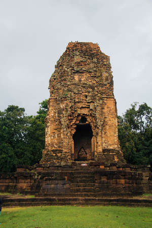 Si Thep Historical Park at thailandの写真素材